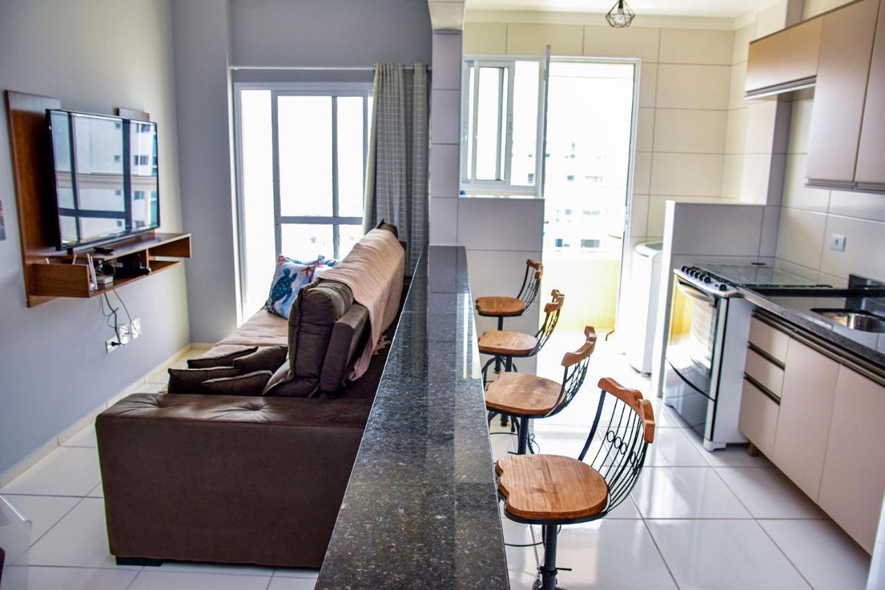 Apartament Apto C Wi-Fi A Beira-Mar Na Praia Jardim Real Sp Praia Grande  Zewnętrze zdjęcie