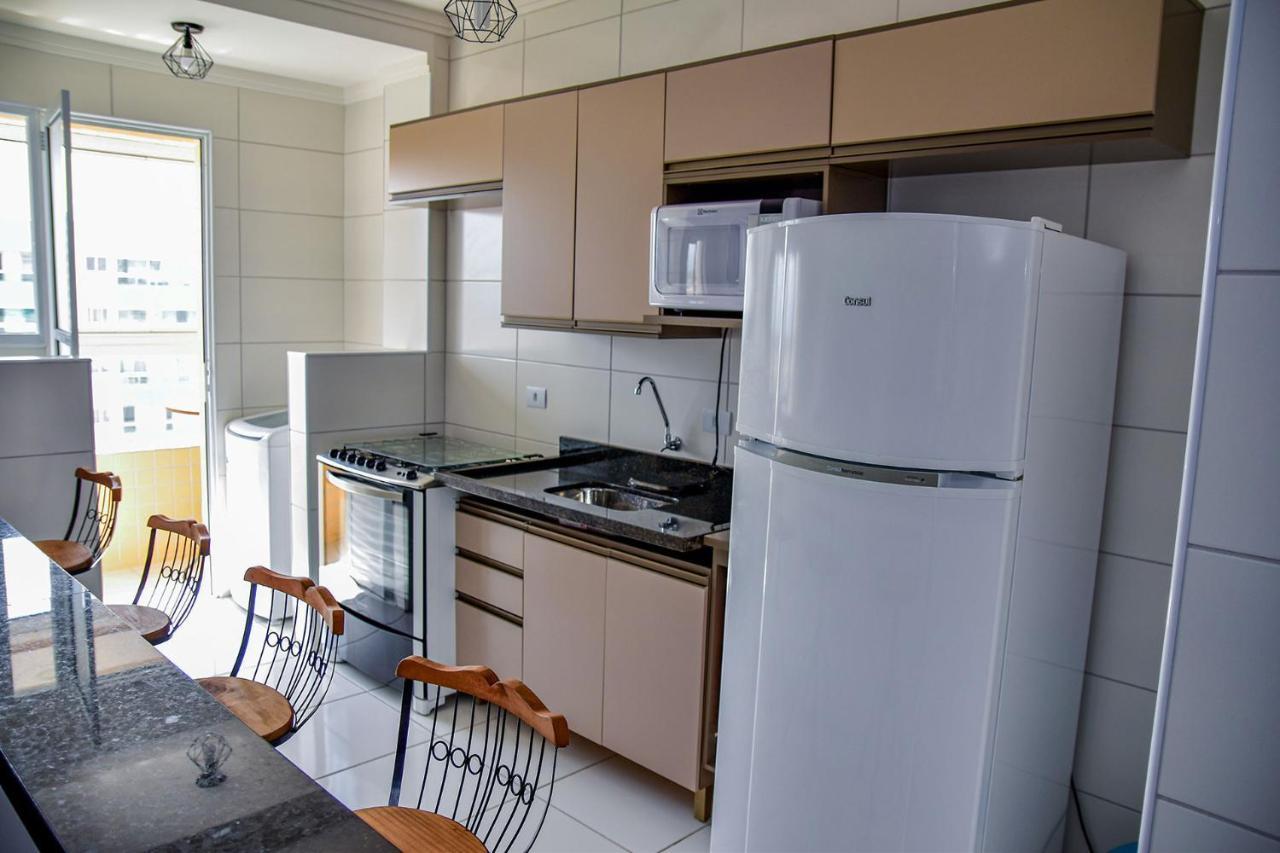 Apartament Apto C Wi-Fi A Beira-Mar Na Praia Jardim Real Sp Praia Grande  Zewnętrze zdjęcie